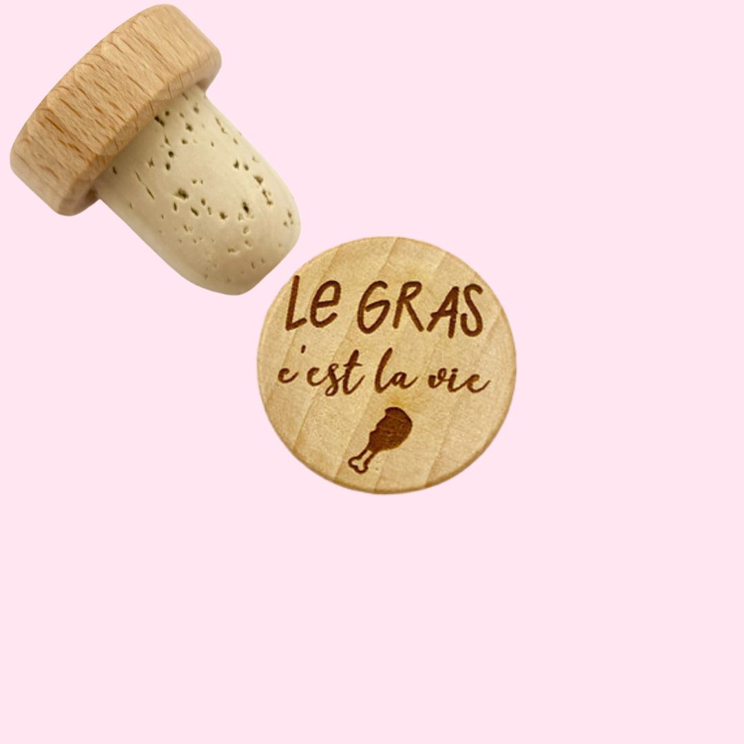 WINE STOPPER "LE GRAS C'EST LA VIE"