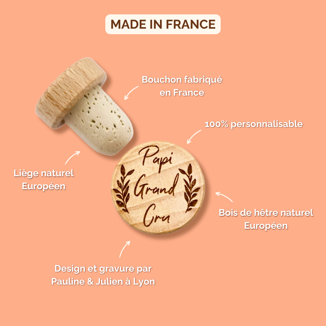 WINE STOPPER "MAMIE" + NAME